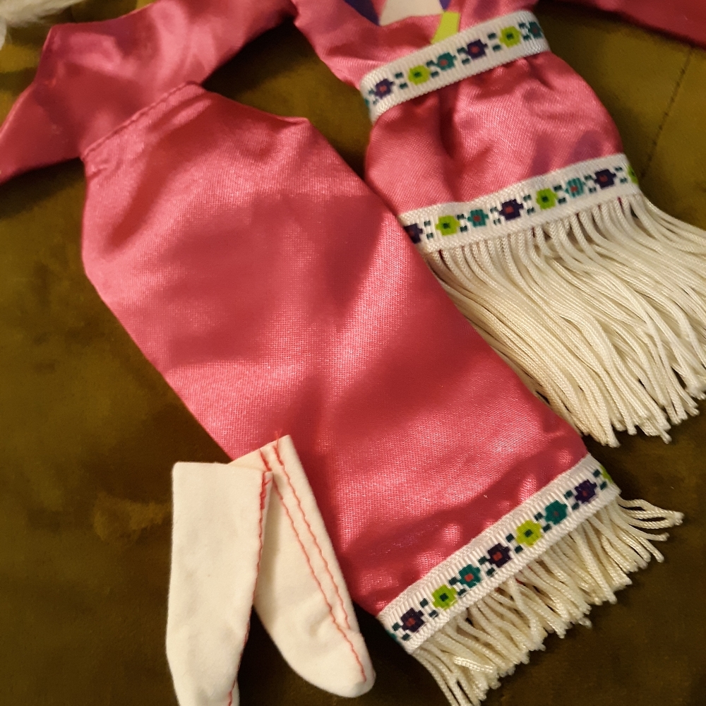 ROCK FLOWERS 70's INDIAN DOLL OUTFIT VINTAGE - Picture 3 of 5